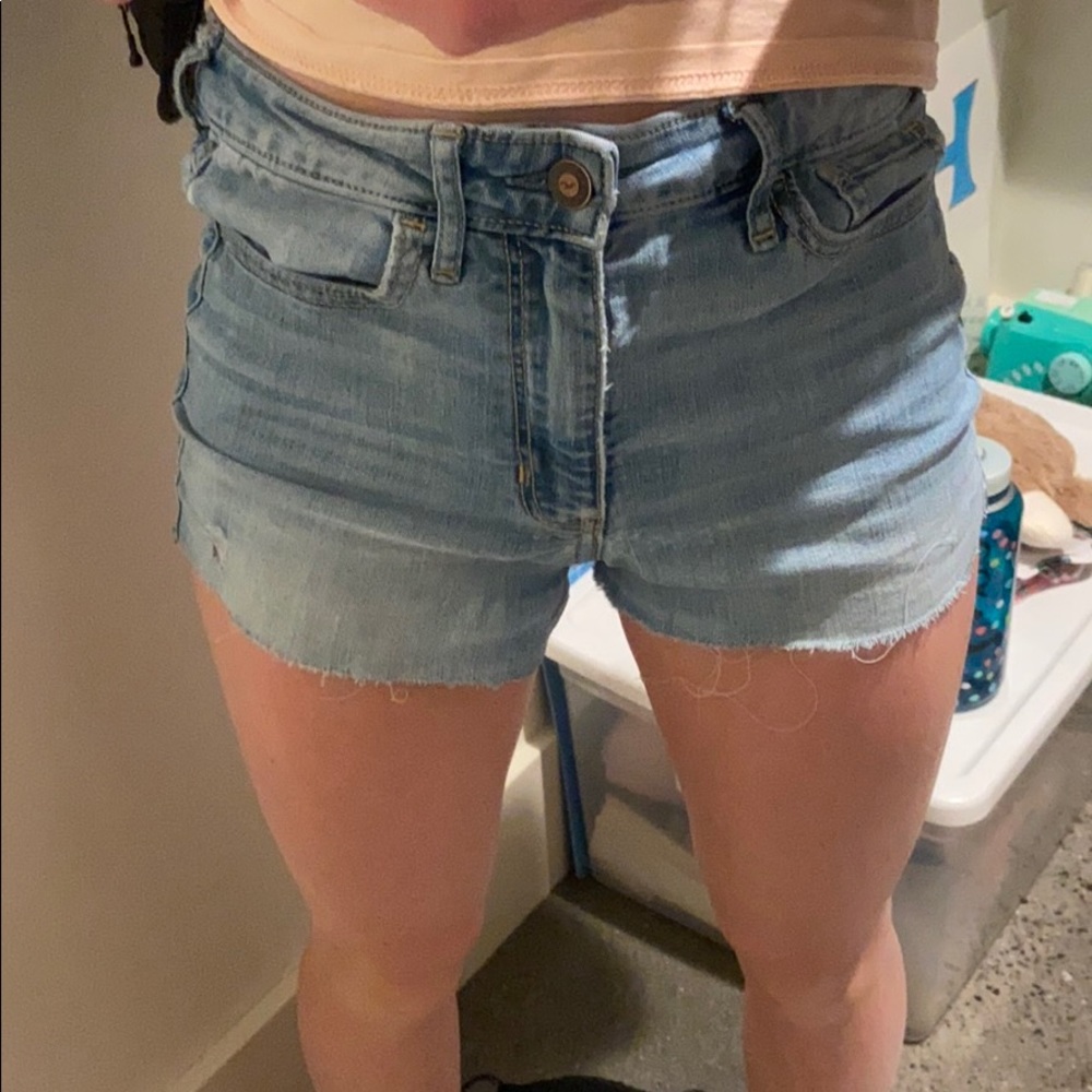 Hollister shorts made out of jeans